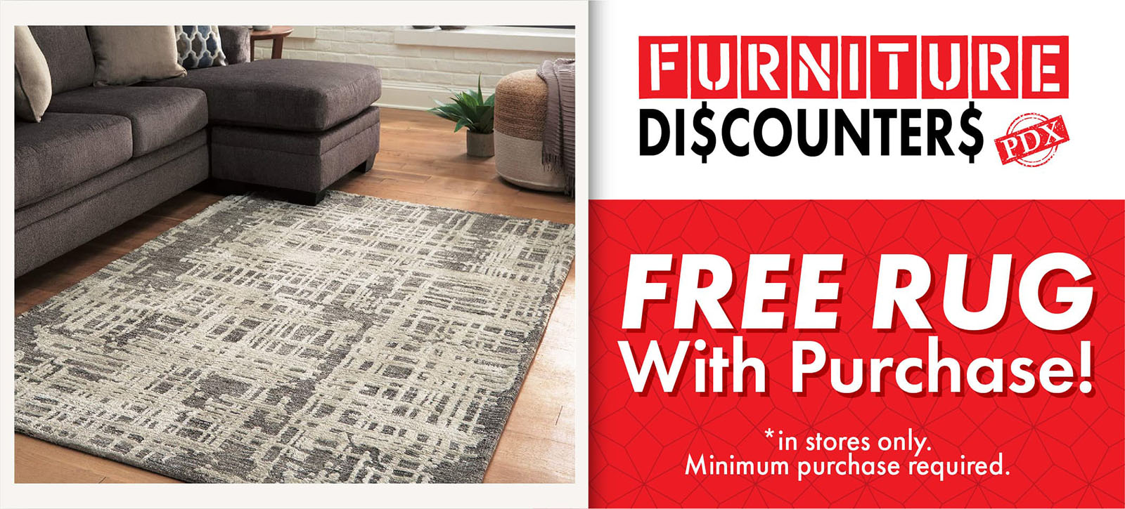 Free Rug with purchase 